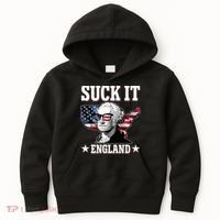 Funny George Washington Suck It England Kids Hoodie thumb 0