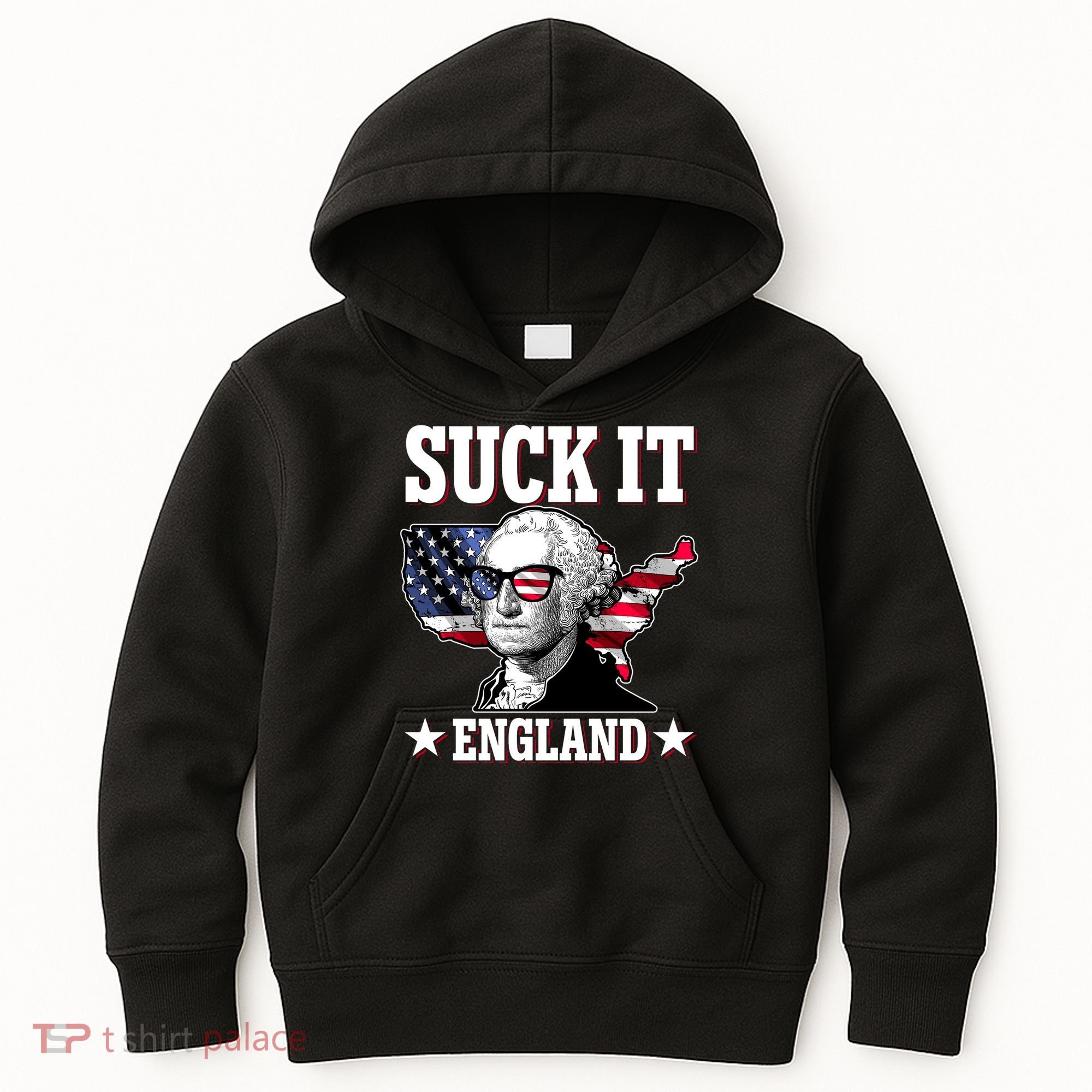 Funny George Washington Suck It England Kids Hoodie