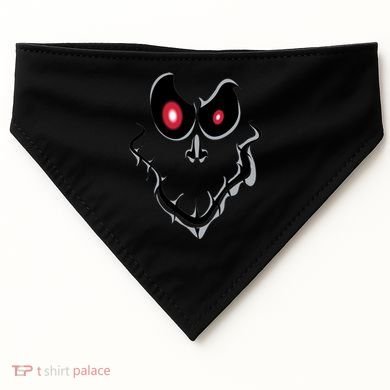 Funny Ghost Face Halloween USA-Made Doggie Bandana