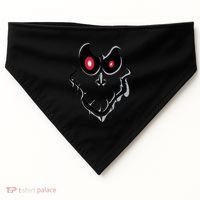 Funny Ghost Face Halloween USA-Made Doggie Bandana thumb 0