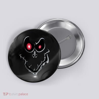 Funny Ghost Face Halloween Button