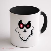 Funny Ghost Face Halloween Coffee Mug thumb 1