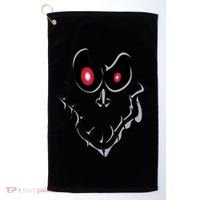 Funny Ghost Face Halloween Golf Towel thumb 0