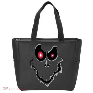 Funny Ghost Face Halloween Tote Bag