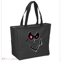 Funny Ghost Face Halloween Tote Bag thumb 2