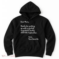 Funny Gift For Mothers Dear Mom (Brother) Hoodie thumb 0