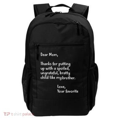 Funny Gift For Mothers Dear Mom (Brother) Backpack