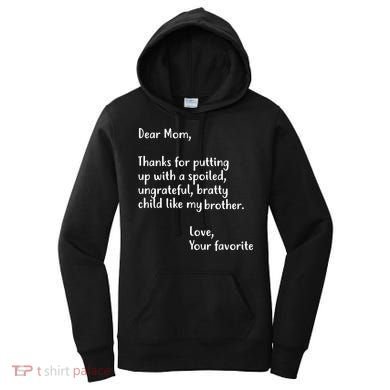 Funny Gift For Mothers Dear Mom (Brother) Women's Hoodie