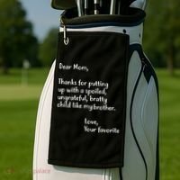 Funny Gift For Mothers Dear Mom (Brother) Golf Towel thumb 2