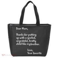 Funny Gift For Mothers Dear Mom (Brother) Tote Bag thumb 0