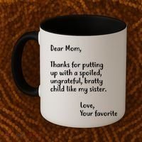 Funny Gift For Mothers Dear Mom (Sister) Coffee Mug thumb 2