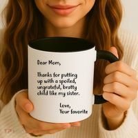 Funny Gift For Mothers Dear Mom (Sister) Coffee Mug thumb 3