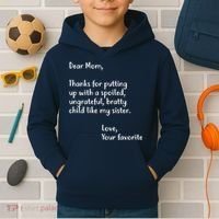 Funny Gift For Mothers Dear Mom (Sister) Kids Hoodie thumb 2