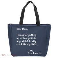 Funny Gift For Mothers Dear Mom (Sister) Tote Bag thumb 0