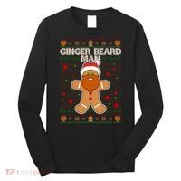 Funny Ginger Beard Man Ugly Christmas Sweater Long Sleeve Shirt thumb 0