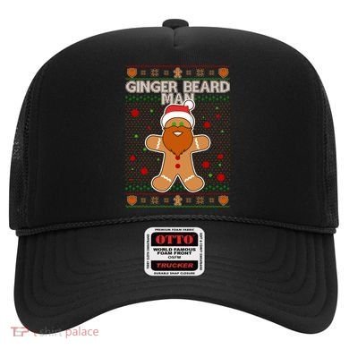 Funny Ginger Beard Man Ugly Christmas Sweater Hat