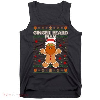 Funny Ginger Beard Man Ugly Christmas Sweater Tank Top