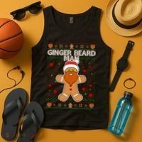Funny Ginger Beard Man Ugly Christmas Sweater Tank Top thumb 4