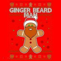 Funny Ginger Beard Man Ugly Christmas Sweater Santa Hat thumb 1