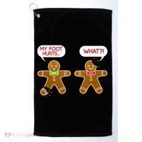 Funny Gingerbread Christmas Golf Towel thumb 0