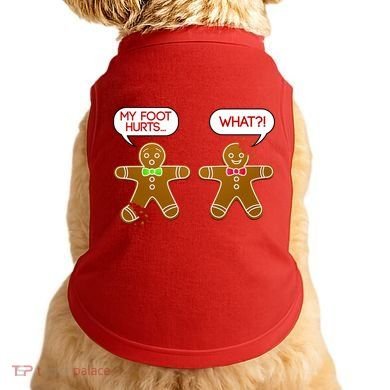 Funny Gingerbread Christmas Doggie Tank