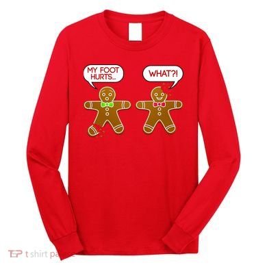Funny Gingerbread Christmas Long Sleeve Shirt