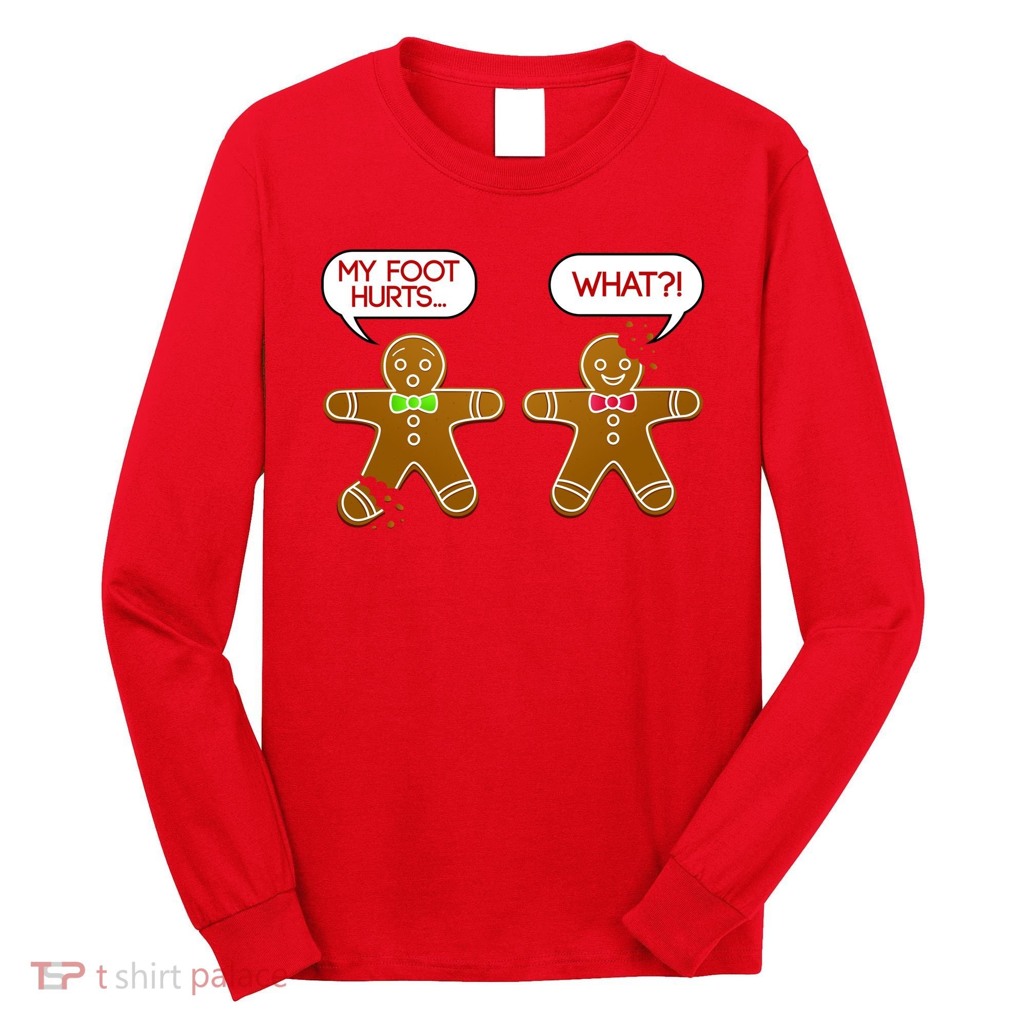 Funny Gingerbread Christmas Long Sleeve Shirt