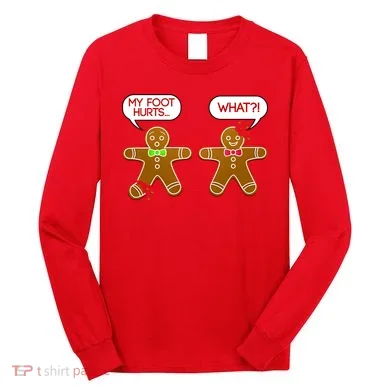 Funny Gingerbread Christmas Long Sleeve Shirt