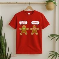 Funny Gingerbread Christmas T-Shirt thumb 2