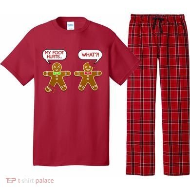 Funny Gingerbread Christmas Pajama Set