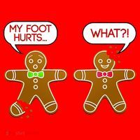 Funny Gingerbread Christmas Ornament thumb 1