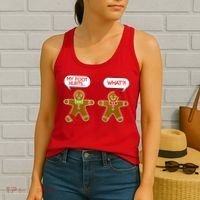 Funny Gingerbread Christmas Women's Tank Top thumb 2