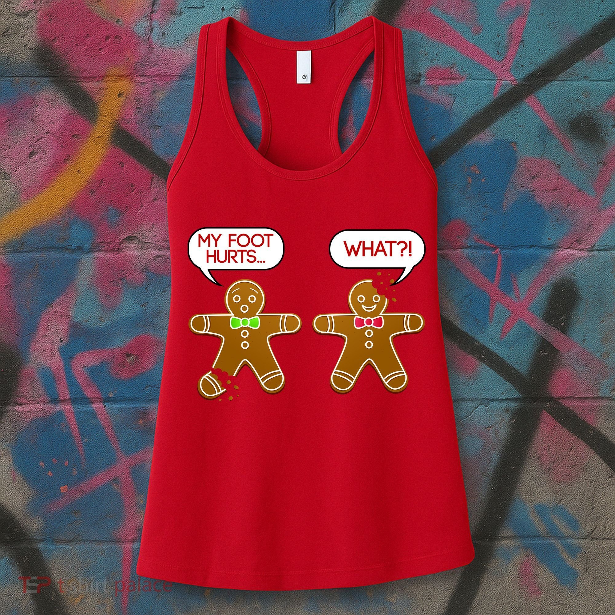 Funny Gingerbread Christmas Women's Tank Top