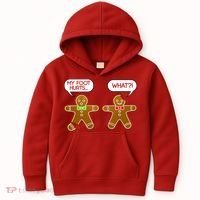 Funny Gingerbread Christmas Kids Hoodie thumb 0
