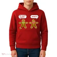 Funny Gingerbread Christmas Kids Hoodie thumb 4