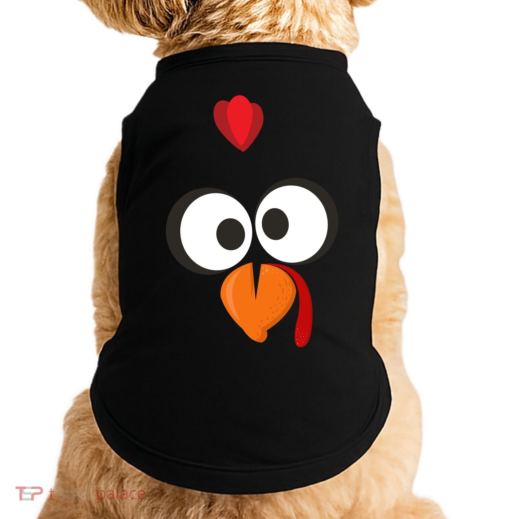Funny Gobble Turkey Face Doggie Tank