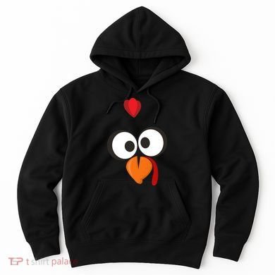 Funny Gobble Turkey Face Hoodie