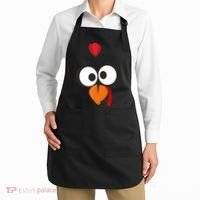 Funny Gobble Turkey Face Apron thumb 2