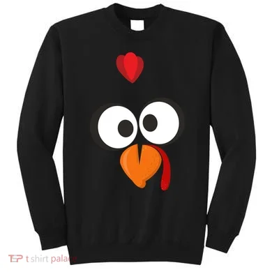 Funny Gobble Turkey Face Sweatshirt