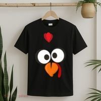 Funny Gobble Turkey Face T-Shirt thumb 2