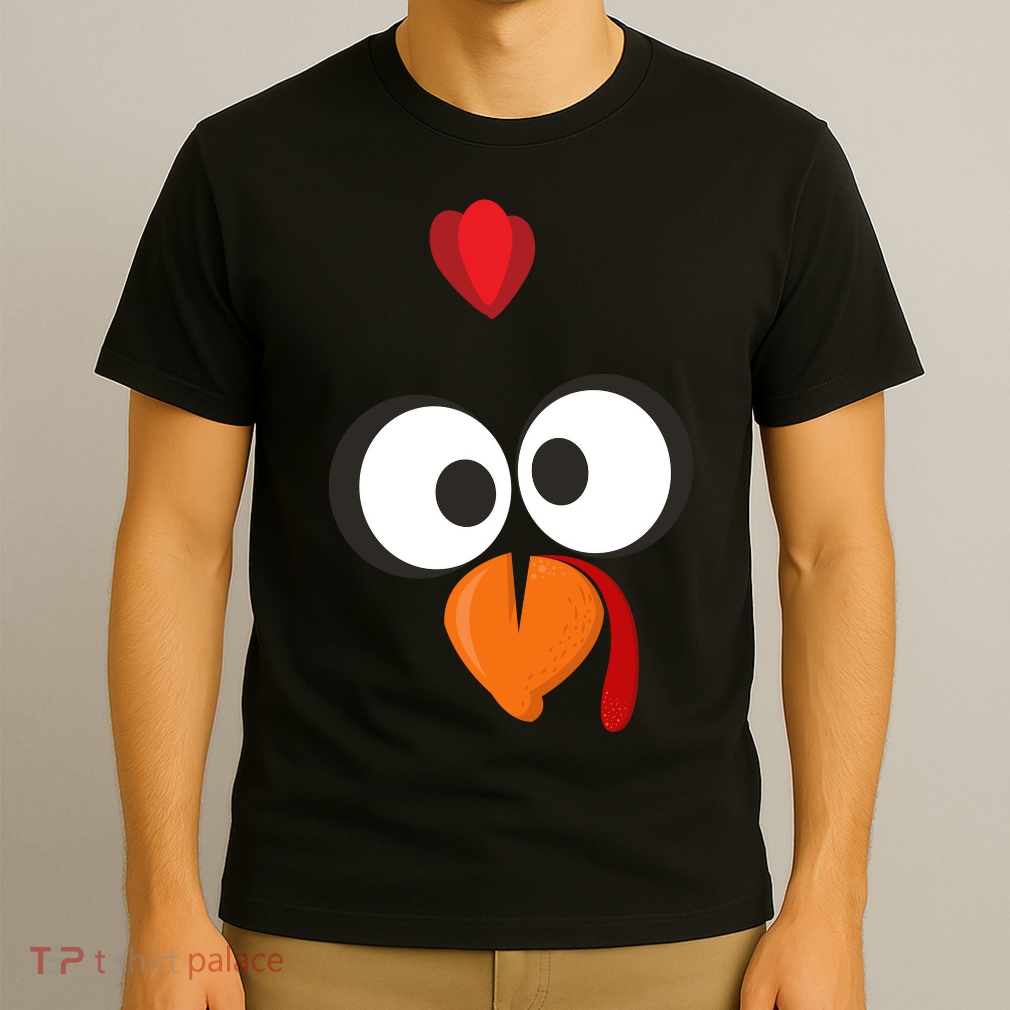 Funny Gobble Turkey Face T-Shirt