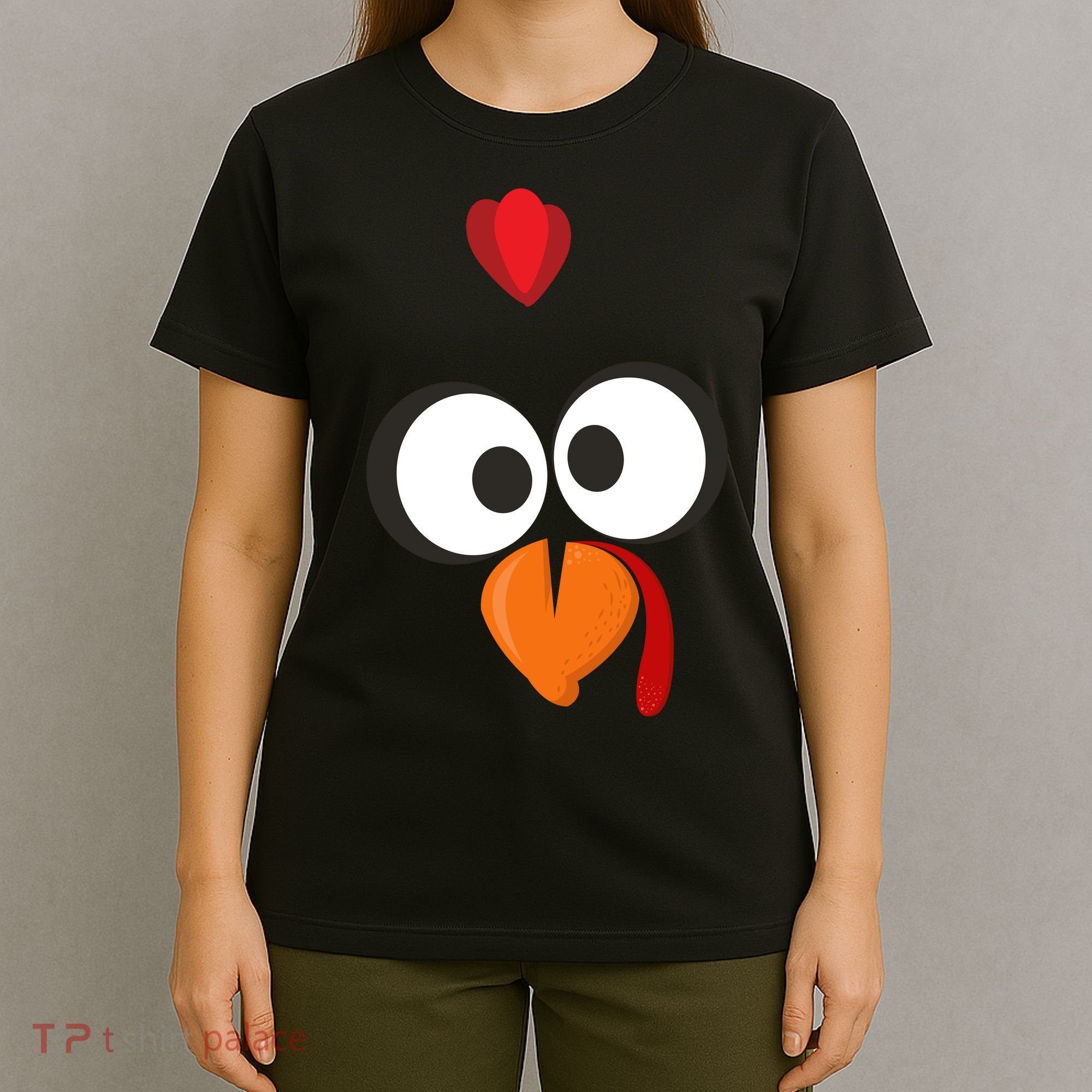 Funny Gobble Turkey Face T-Shirt