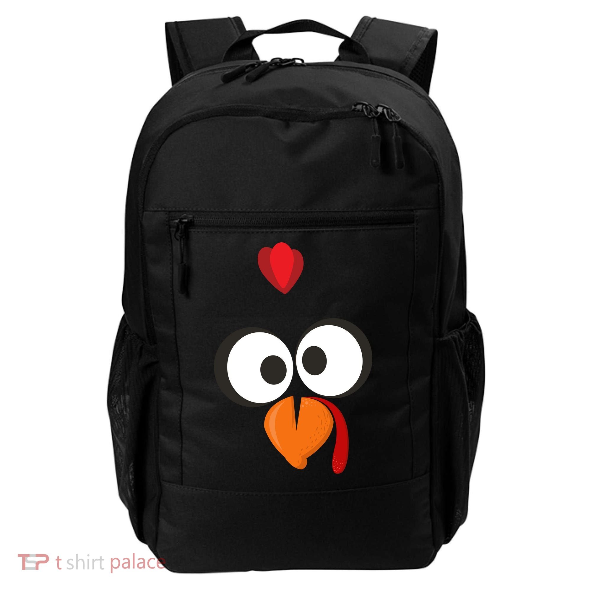 Funny Gobble Turkey Face Backpack