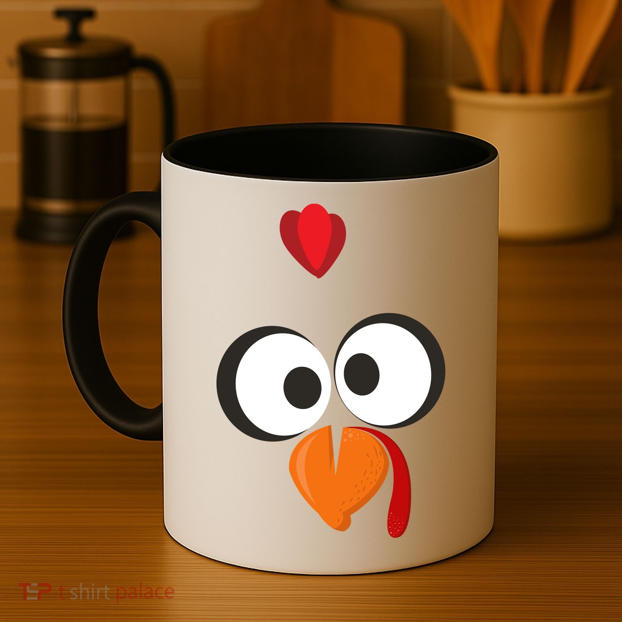Funny Gobble Turkey Face Coffee Mug