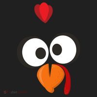 Funny Gobble Turkey Face Beanie thumb 2