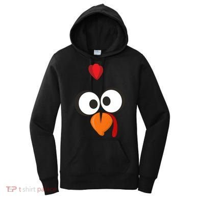 Funny Gobble Turkey Face Women's Hoodie