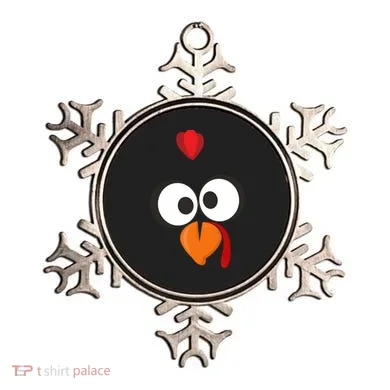 Funny Gobble Turkey Face Ornament