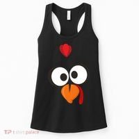 Funny Gobble Turkey Face Women's Tank Top thumb 0
