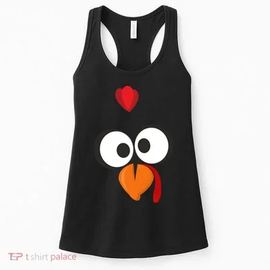Funny Gobble Turkey Face Women's Tank Top