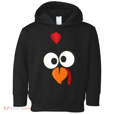 Funny Gobble Turkey Face Toddler Hoodie
